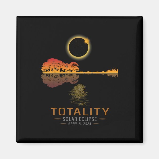 Imã Totalidade Primavera 4 08 24 Eclipse Solar Guitarr (Frente)