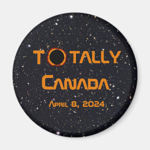 Imã Totalmente Canadá 2024 Eclipse Solar