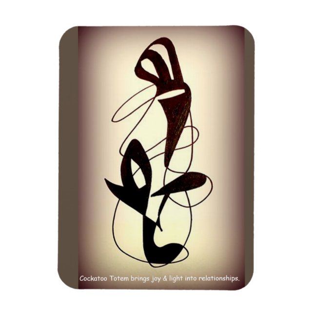 Ímã Totem de Cockatoo (Vertical)