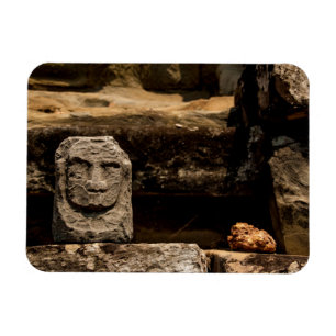 Ímã Totem de Pedra Sorridente Camboja - Retângulo