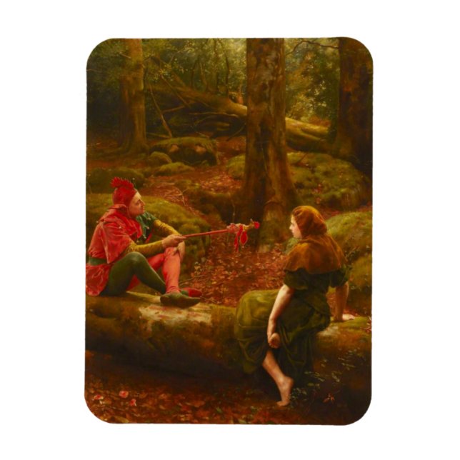 Ímã Touchstone e Audrey (por John Collier) (Vertical)
