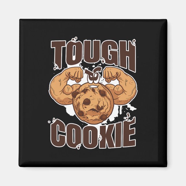 Imã Tough Cookie Bodybuilding Comida (Frente)