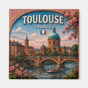 Imã 🌇 Toulouse França Cidade Histórica E Silhueta Do