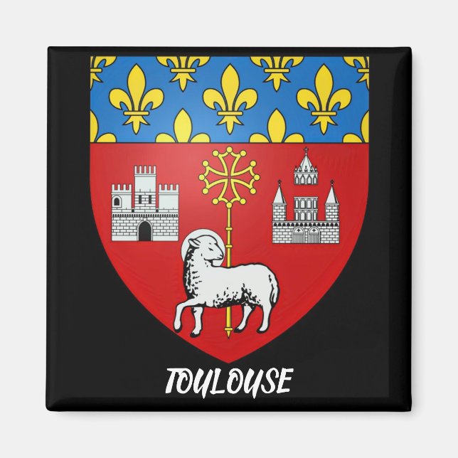 Imã Toulouse France Kitchen Magnet (Frente)