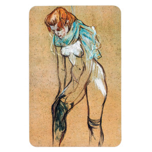 Ímã Toulouse-Lautrec - Mulher Puxando suas Meias