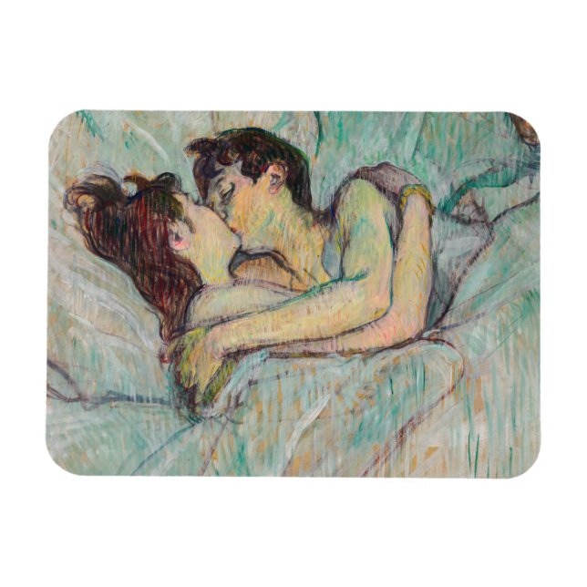 Ímã Toulouse-Lautrec - Na Cama, O Beijo (Horizontal)