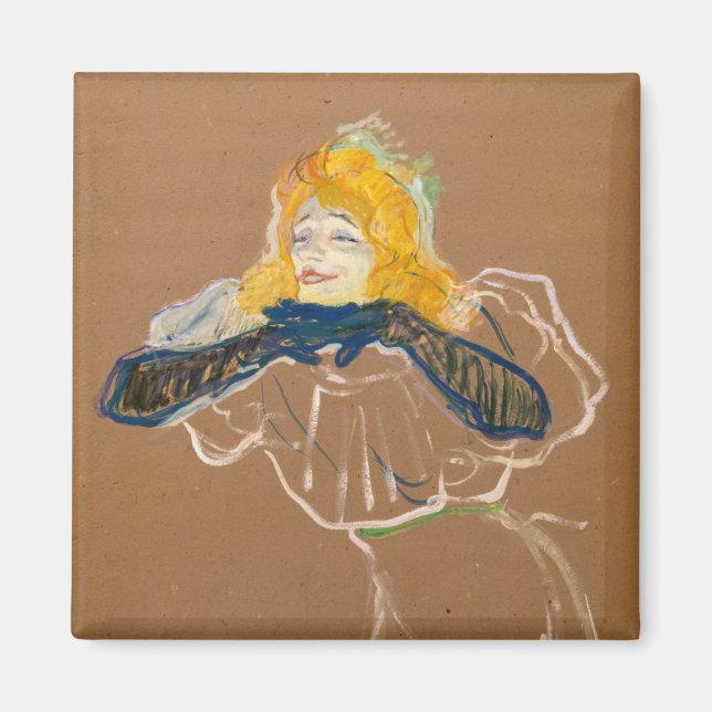 Imã Toulouse-Lautrec - Yvette Guilbert Singing (Frente)
