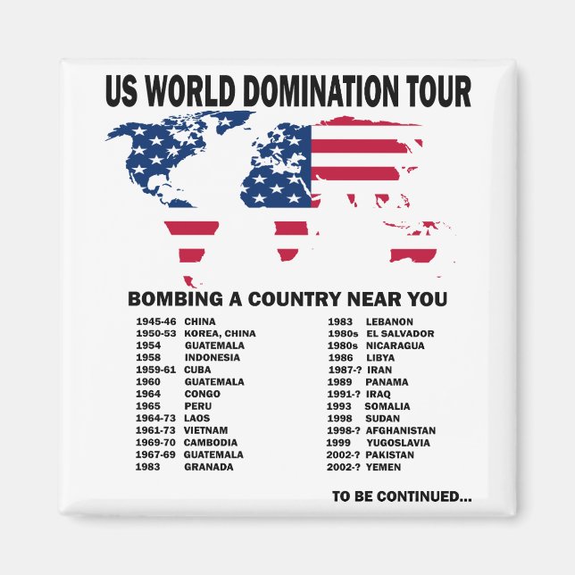 Imã Tour de dominação mundial (Frente)
