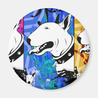 Imã Touro Artístico, Terrier Dog Raça Design