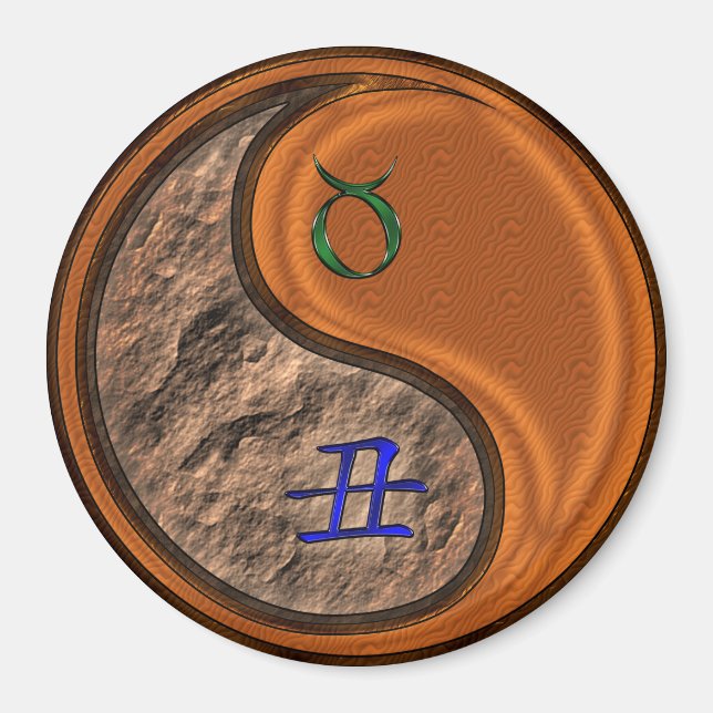 Imã Touro & Boi de Madeira (Frente)