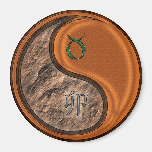 Imã Touro & Coelho de Madeira (Frente)