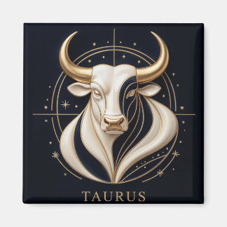 Imã ♉ Touro Elegante Zodíaco Touro Dourado Astrologia