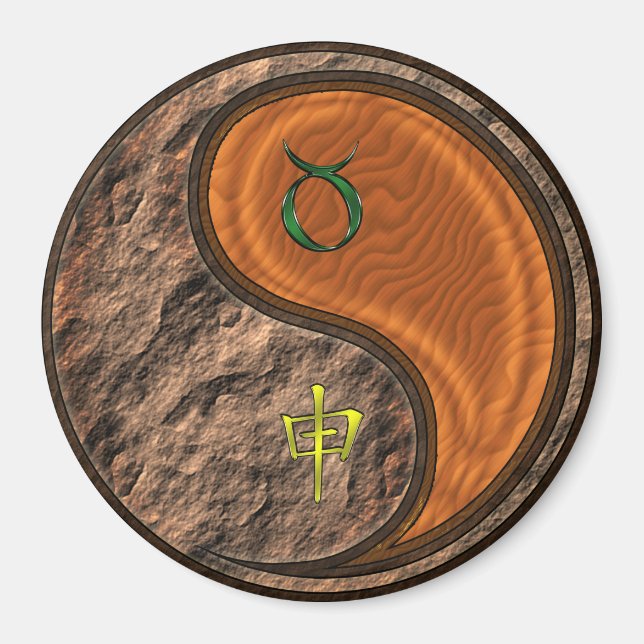 Imã Touro & Macaco de Madeira (Frente)