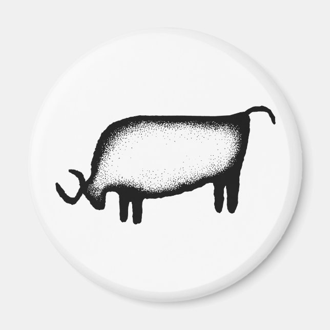 Imã Touro - preto (Frente)