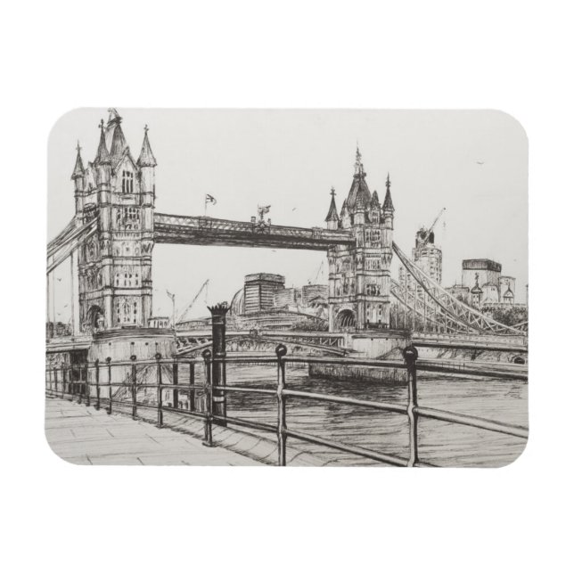 Ímã Tower Bridge London 2006 (Horizontal)