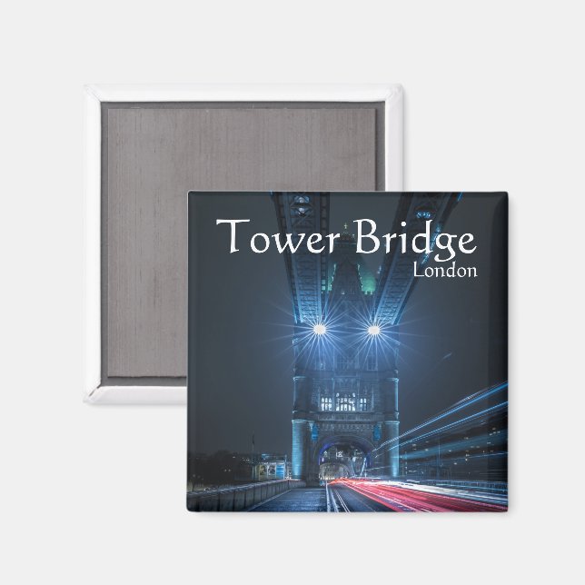 Imã Tower Bridge London Souvenir (Front/Back)