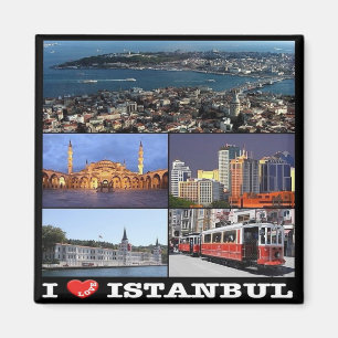 Imã TR - Turquia - Istambul - I Love - Colagem