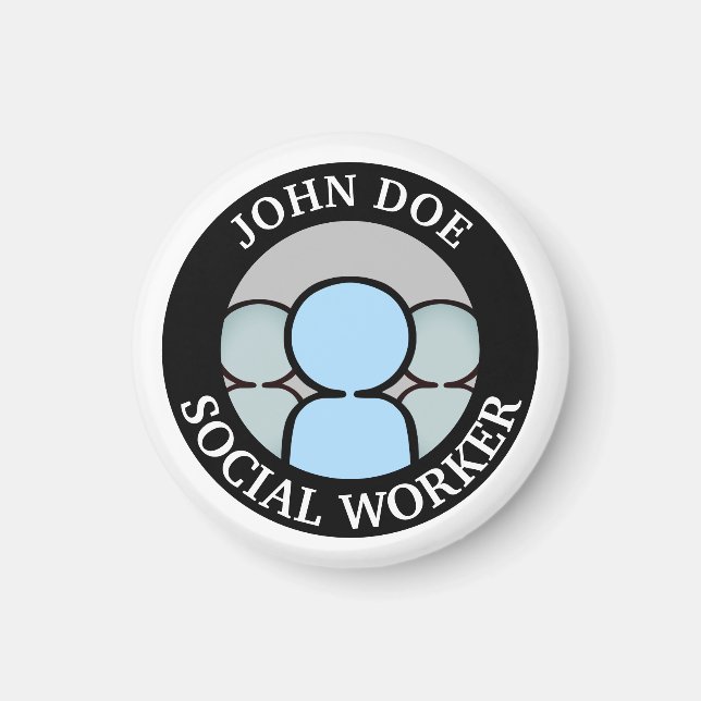 Imã Trabalhando com pessoas (Frente)