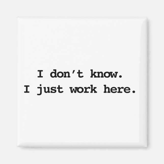 Imã trabalhe aqui (Frente)