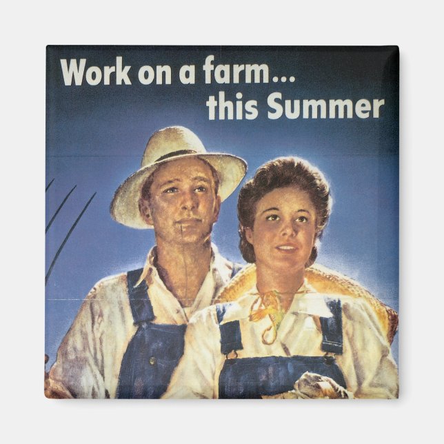 Imã Trabalhe em uma Fazenda... Este Verão (Frente)