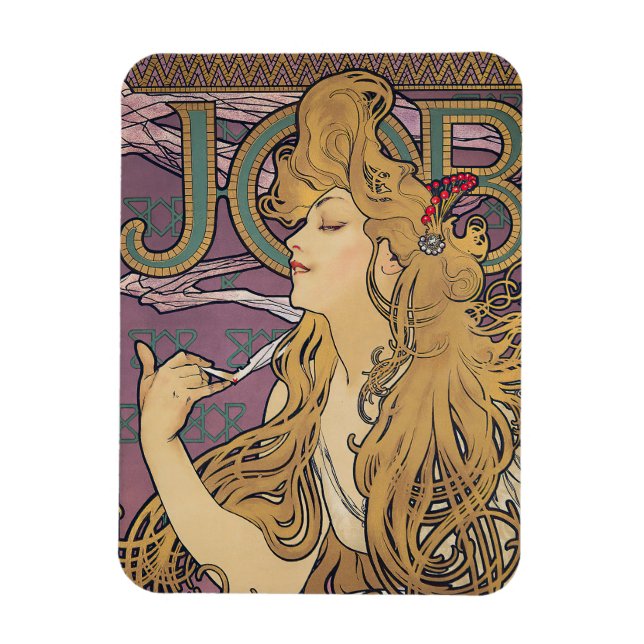 Ímã Trabalho (1896) de Alphonse Mucha (Vertical)
