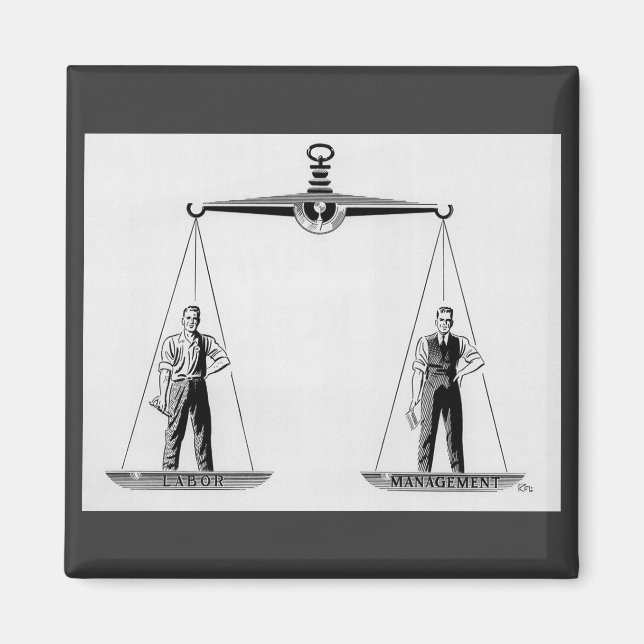 Imã Trabalho Antigo vs Gestão, Balança da Justiça (Frente)