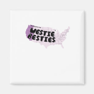 Imã Trabalho Buddies Westie Bestie