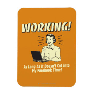 Ímã Trabalho: Corte no tempo de Facebook