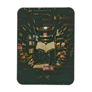 Ímã Trabalho de arte de amante de livros