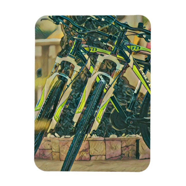 Ímã trabalho de arte de bicicleta legal (Vertical)