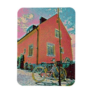 Ímã Trabalho de arte de bicicleta retroativa