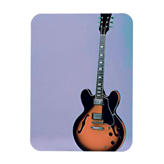 Ímã Trabalho de arte de guitarra de Vintage (Vertical)