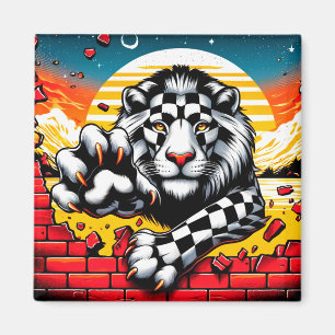 Imã Trabalho de arte de leão