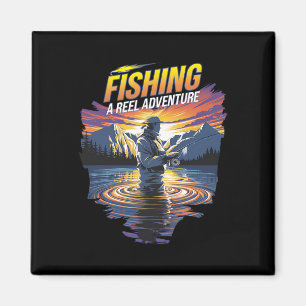 Imã Trabalho de arte De Pesca Engraçado Perfeito Para 