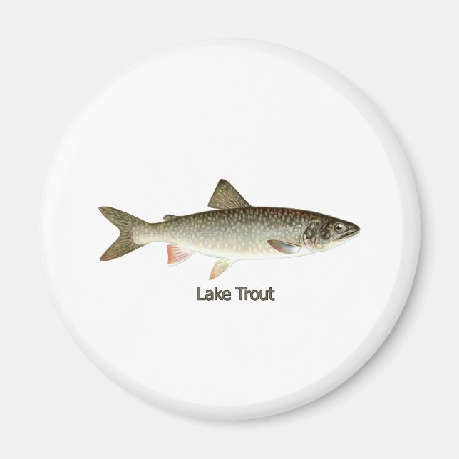 Imã Trabalho de arte do Lago Trout (Frente)