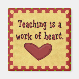 Imã Trabalho de Professora do Coração