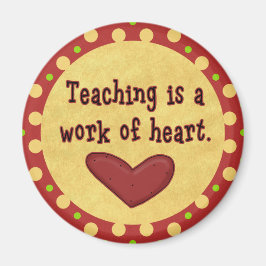 Imã Trabalho de Professora do Coração