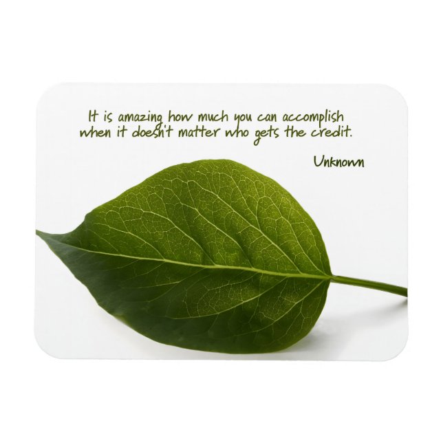 Ímã "Trabalho em equipe incrível", citação inspiracion (Horizontal)