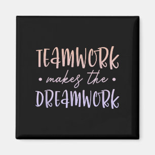Imã Trabalho em Equipe Torna o Sonho Realidade Motivaç