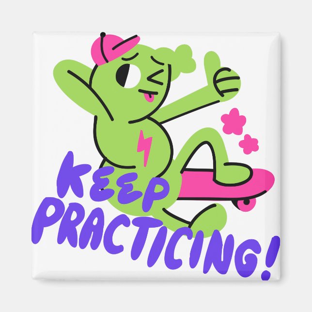 Imã Trabalho Koala-ty Continue praticando Boa motivaçã (Frente)