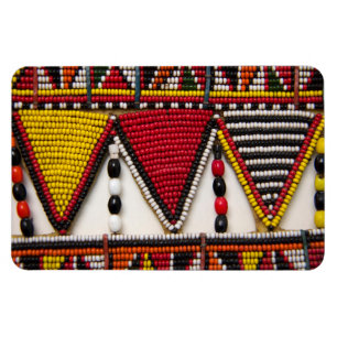 Ímã Trabalho Maasai em Contas