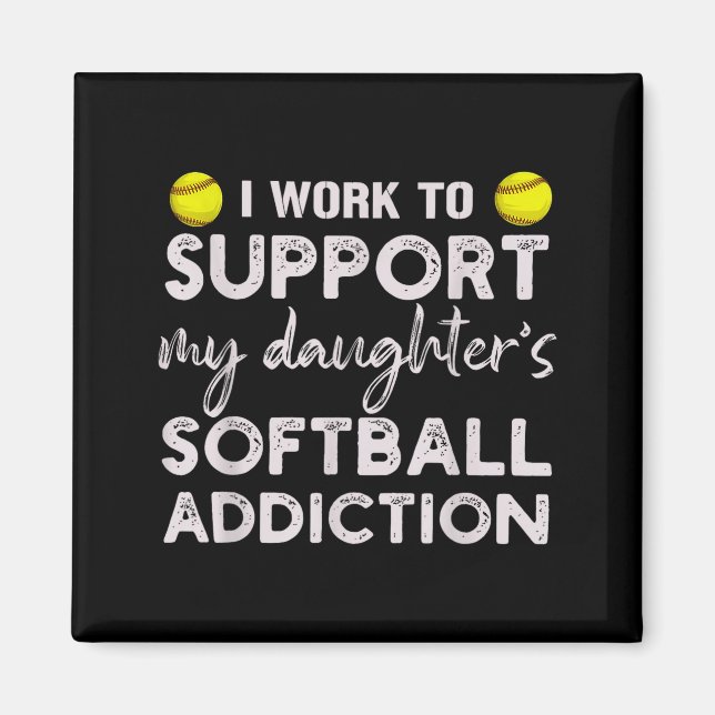 Imã Trabalho para apoiar a dependência de softball da  (Frente)