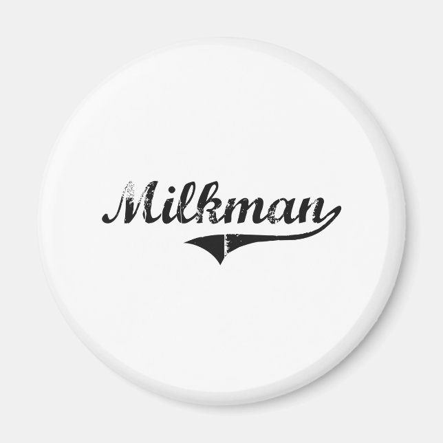 Imã Trabalho Profissional do Milkman (Frente)