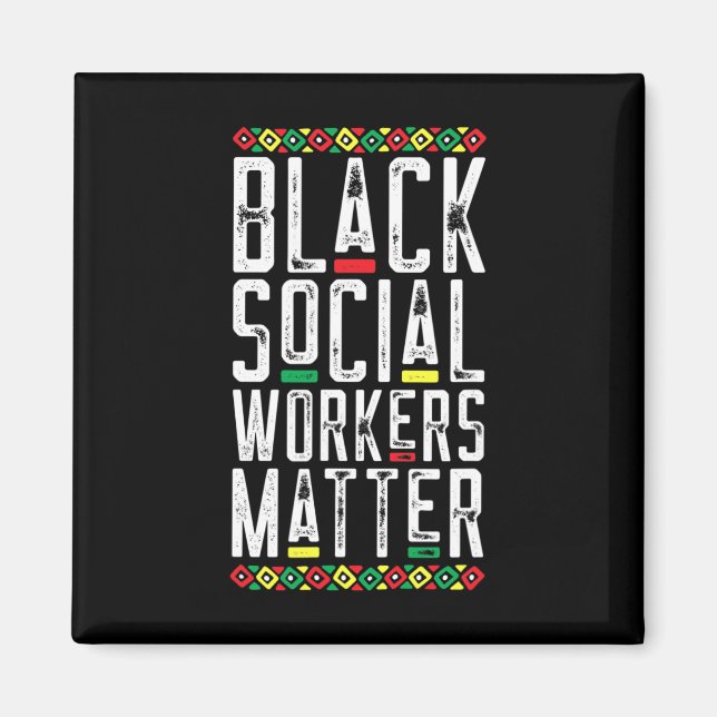 Imã Trabalho Social Negro Problema Afro-Americano Vive (Frente)