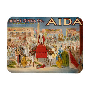 Ímã Trabalhos de arte de Aida da ópera do vintage