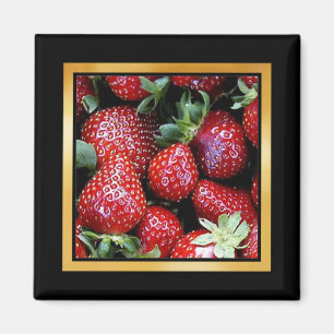 Imã Trabalhos de arte do teste padrão da morango ou