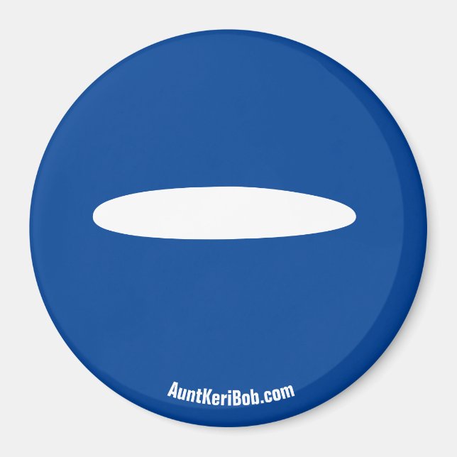 Imã Traço Vermelho Frigorífico Magnético (Frente)