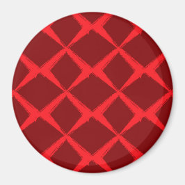 Imã Traços de pincel vermelho, legal, de tendências, u