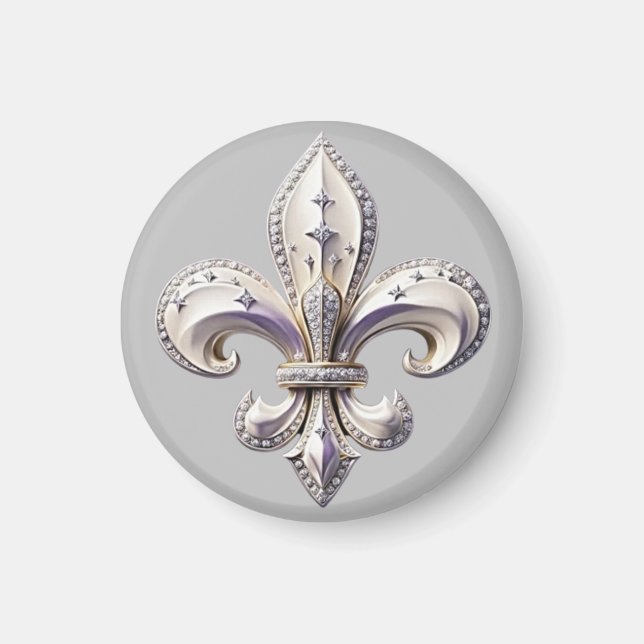 Imã Traços I Viagem Fleur De Lis Design (Frente)