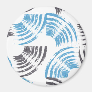 Imã Traços modernos, legal, de abstrato azul moderno